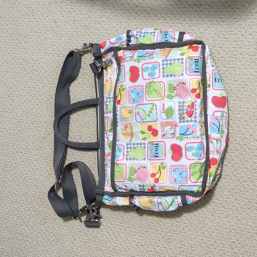 Worn Lesportsac diaper bag - Picture 2 of 12